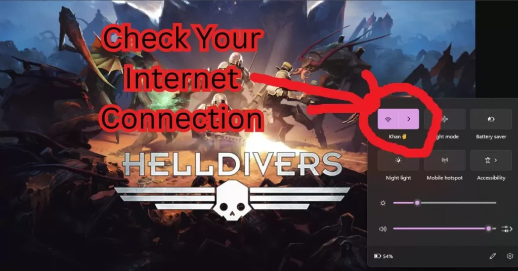 Check Your Helldivers 2 Internet Connection