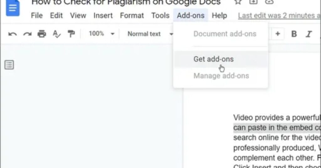 How to Check Plagiarism in Google Docs Using Add-ons?